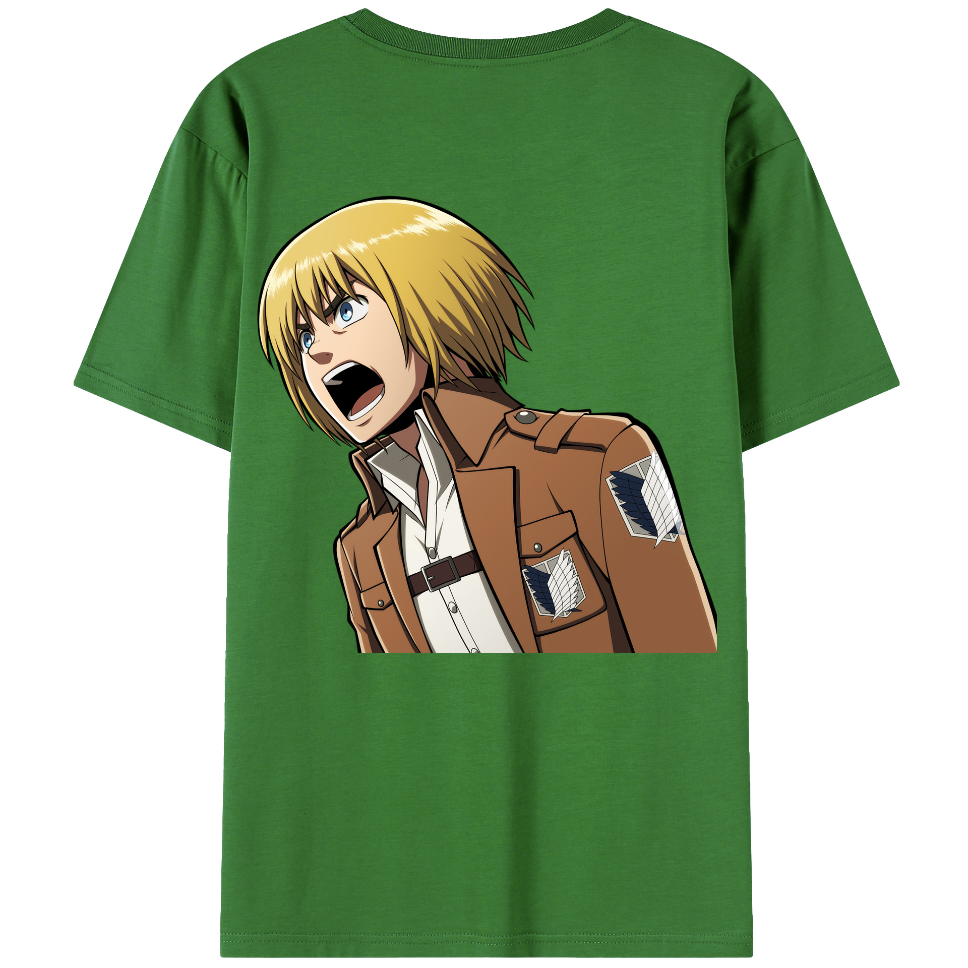 （画像用） 進撃の巨人 アルミン·アルレルト Attack on Titan Armin Arlert レディース半袖Tシャツ(バックプリント)
